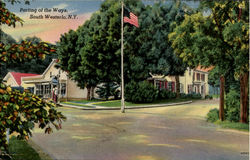 Parting of the Ways South Westerlo, NY Postcard Postcard