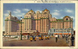 Hotel Traymore And Boardwalk Postcard