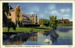 Manzanita Lake, University Of Nevada. ,.. Reno, NV Postcard Postcard