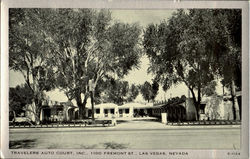 Travelers Auto Court.Inc, 1100 Fremont St Las Vegas, NV Postcard Postcard