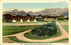 Glacier Park Hotel.Glacier National Park Postcard