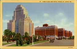 Park Plaza And Hotel Chase St. Louis, MO Postcard Postcard