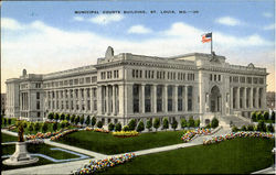 Municipal Courts Building St. Louis, MO Postcard Postcard