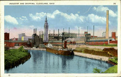 Industry And Shipping Cleveland, OH Postcard Postcard