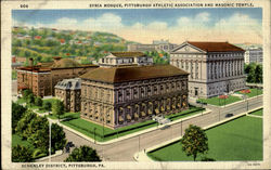 Syria Mosque ,Pittsbugh Athlentic Association And Masonic Temple.Schenley District Postcard