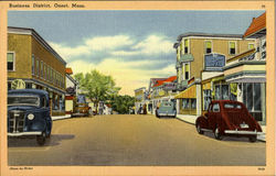 Business District Onset, MA Postcard Postcard