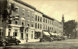 Main St.Business Section Easthampton, MA Postcard Postcard