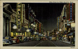 Main Street by Night Postcard