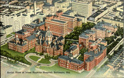 Aerial View of johns Hopkins Hospital Postcard