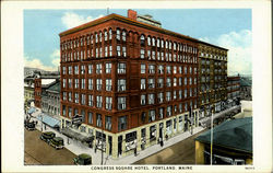 Congress Square Hotel Postcard