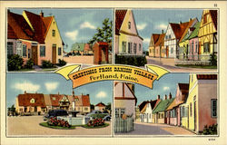 Danish Village Postcard