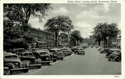 Maine Street, Looking North Postcard