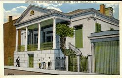 GENERAL BEAUREGARD residence New Orleans, LA Postcard Postcard