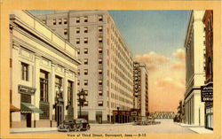 View of Third Street Postcard