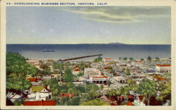 Overlooking Business Section Ventura, CA Postcard Postcard