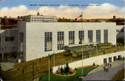 Bridfge Terminal Building Postcard