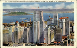 San Francisco'S Skyscrapers Overlooking Baytoward Oakland California Postcard Postcard