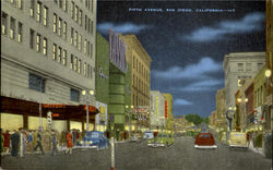 Fiftn Avenue San Diego, CA Postcard Postcard