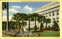 San Bernardino Country Courrt House Postcard