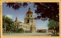 City Hall Pasadena, CA Postcard Postcard