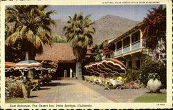 East Entrance The Desert Inn Palm Springs, CA Postcard Postcard