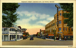 Fremont Street Looking East Las Vegas, NV Postcard Postcard