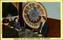 Wheel of Fortune Casinos & Gambling Postcard Postcard