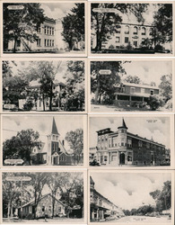 Set of 8 Views Postcard