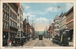 Broad Street, Looking West Postcard