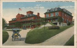 Altoona City Hospital and Nurses Home Postcard