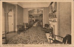 Standish Hall Hotel, Dining Room Postcard