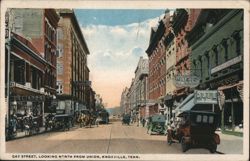 Gay Street, Looking North From Union Postcard