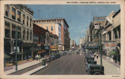 Gay Street Looking North, Knoxville Postcard