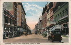 Gay Street, Looking North from Union, Knoxville Postcard