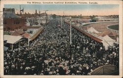 The Midway, Canadian National Exhibition Postcard