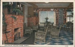 Sun Parlor, Volcano House, Hawaii Postcard