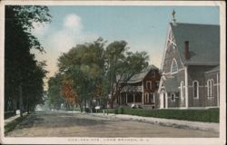 Chelsea Ave, Long Branch, NJ Postcard