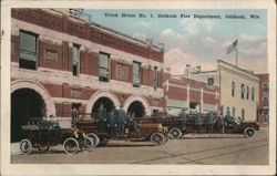 Truck House No. 1, Oshkosh Fire Department Postcard