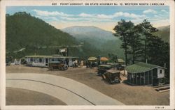 Point Lookout, on State Highway No. 10, Western North Carolina Postcard