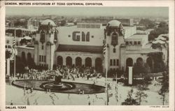 General Motors Auditorium at Texas Centennial Exposition Postcard