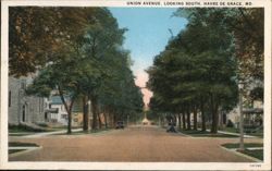 Union Avenue, Looking South Postcard