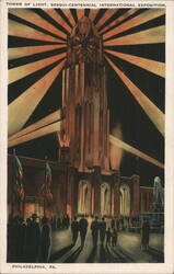 Tower of Light, Sesqui-Centennial International Exposition Postcard