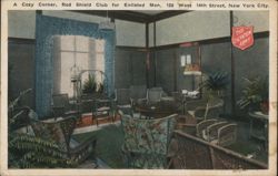 A Cozy Corner, Red Shield Club for Enlisted Men Postcard