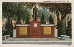 Stone Memorial Monument Postcard