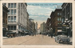 2nd Ave, North from Union St. Postcard