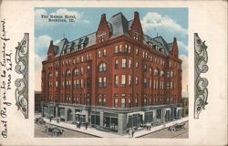 The Nelson Hotel, Rockford, Ill. Postcard