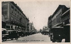 Main St., Napa, Calif., Looking South Postcard