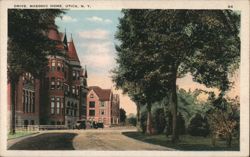 Drive, Masonic Home Postcard