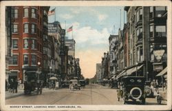 Market Street, Looking West Postcard