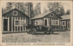 Knights Camp, Big Bear Valley Postcard